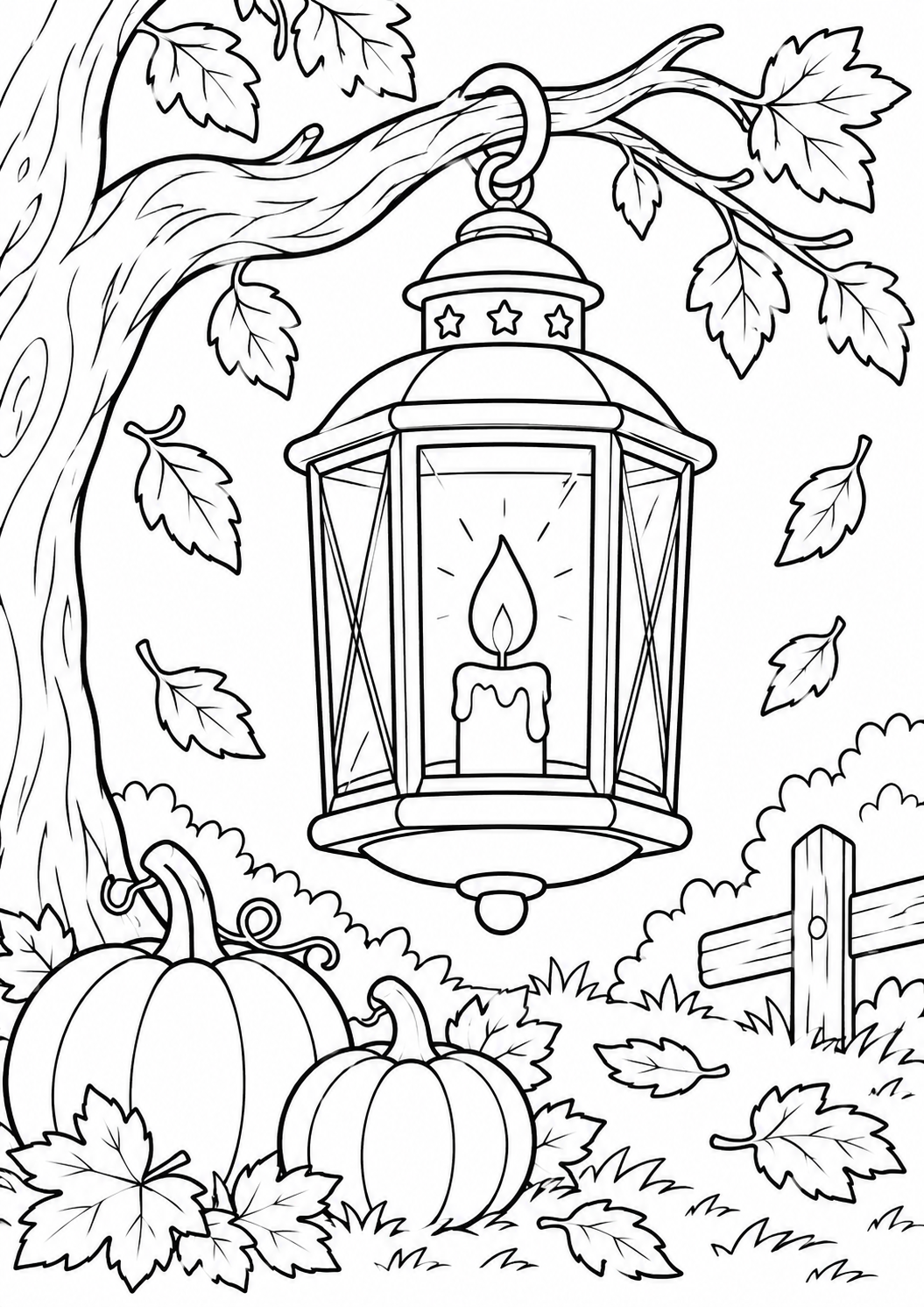 Halloween-Laterne – Ausmalbild kostenlos – Ausmalbild zum Ausdrucken