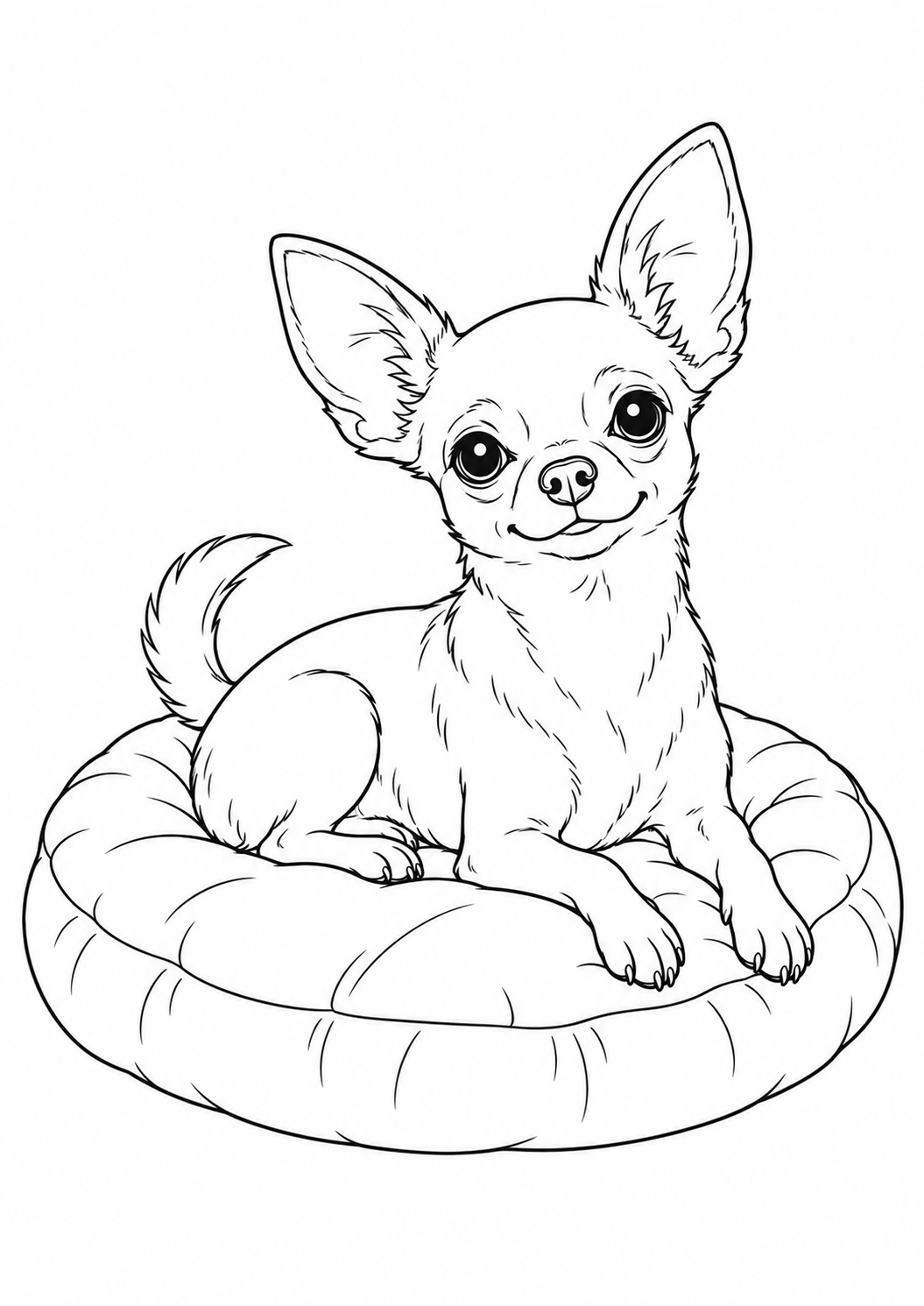 Chihuahua – Ausmalbild kostenlos – Ausmalbild zum Ausdrucken