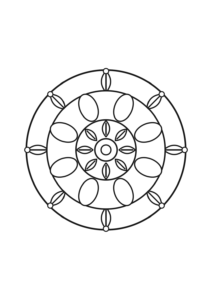 Mandalas ausmalen: Farben, Stifte und A4-Druck – Ausmalbild-Vorschau